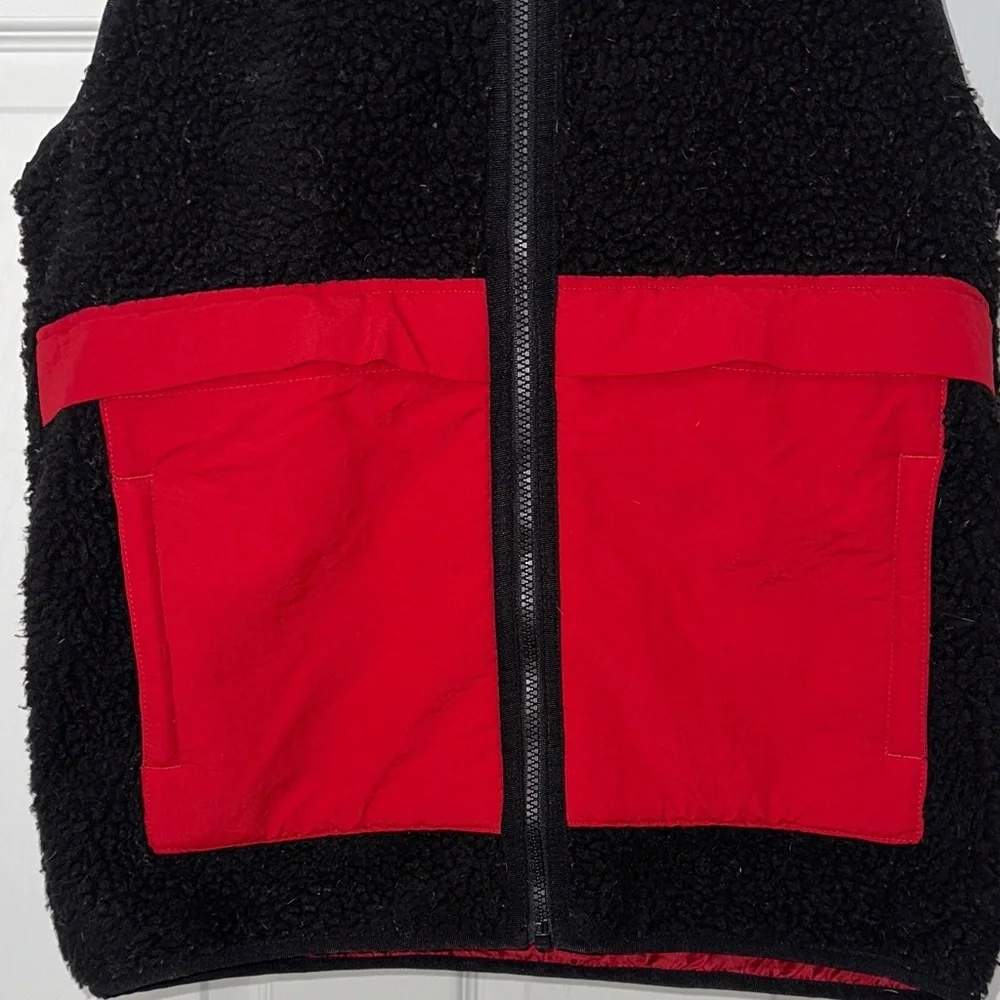 Jordan Kids' Black and Red Hooded Vest